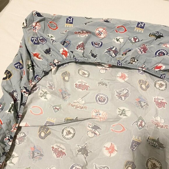 Pottery Barn Teen MLB Cooperstown Logo XL Twin Fitted Sheet - Picture 10 of 16